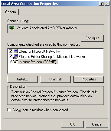 Acrylic DNS Proxy Windows 2000 Configuration, Step 2