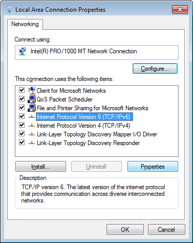 Acrylic DNS Proxy Windows 7 Configuration, Step 6