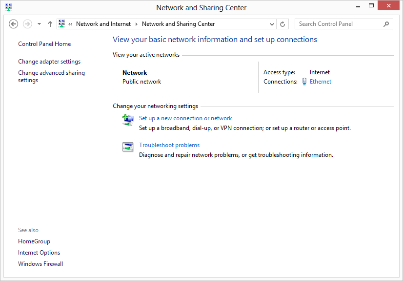 Acrylic DNS Proxy Windows 8 Configuration, Step 2