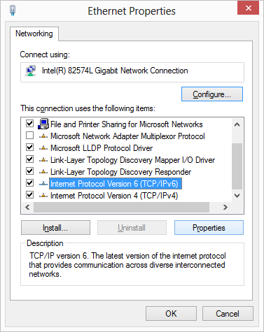 Acrylic DNS Proxy Windows 8 Configuration, Step 6