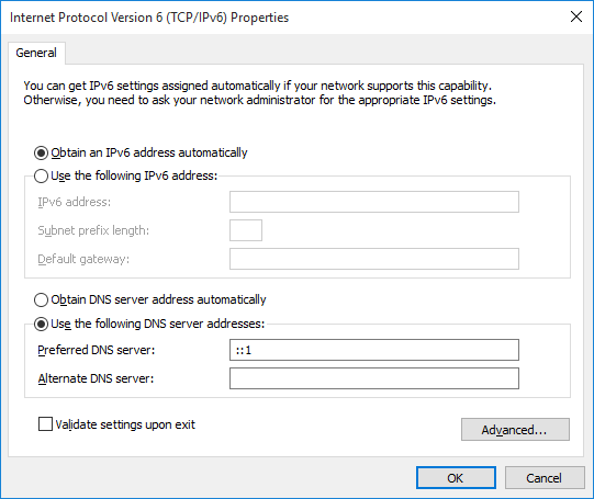 Acrylic DNS Proxy Windows 10 Configuration, Step 7
